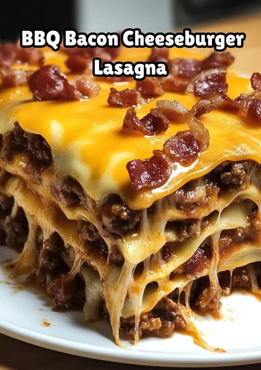 BBQ Bacon Cheeseburger Lasagna