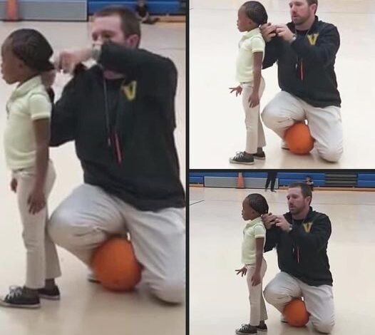 Coach’s Heartwarming Act at Children’s Basketball Game Goes Viral on the Internet