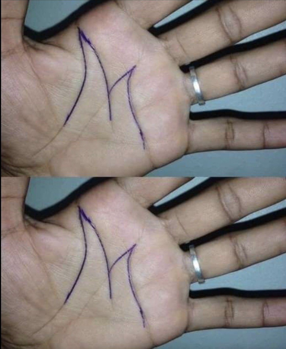 Why some people have an ‘M’ on their palm