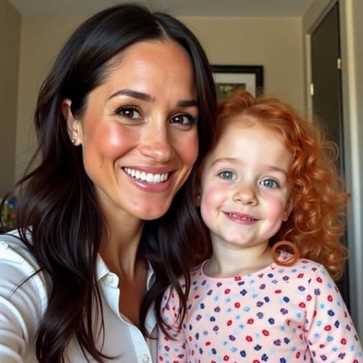 Meghan Markle publicly shared a photo of her daughter, Lilibet, for the first time, leaving the entire UK stunned. She declared: “Look at my daughter’s red hair..