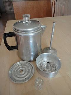 Remember Mom’s coffee percolator and that smell of strong coffee!
