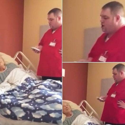 Male nurse doesn’t know he’s on camera as he grants patient’s final wish 😮 Just check the comments to see what happened👇