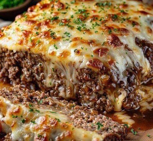 Slow Cooker French Onion Meatloaf