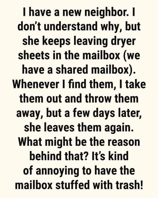 Here’s What It Means When a Dryer Sheet Shows Up in Your Mailbox