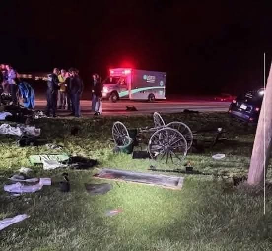 Jeep Smashes Buggy, Ejects Family of 9 Amish ~ Five children were…