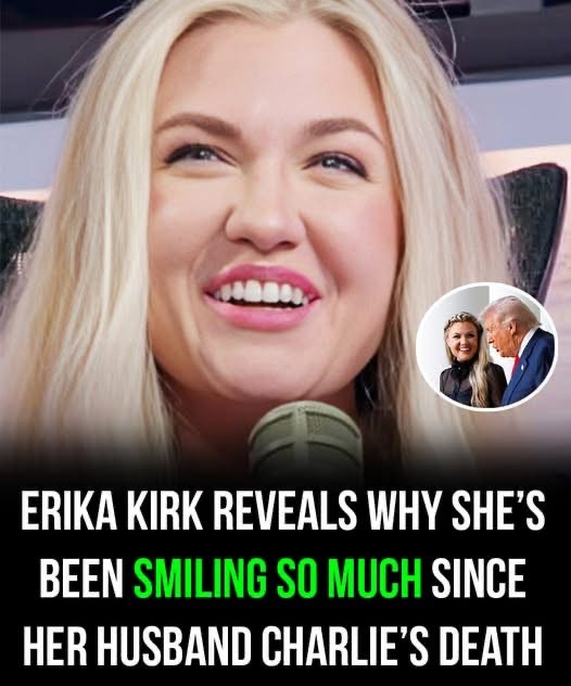 Erika Kirk Reveals Why She’s Been Smiling So Much Since the Tragic KiII!ng of Her Husband