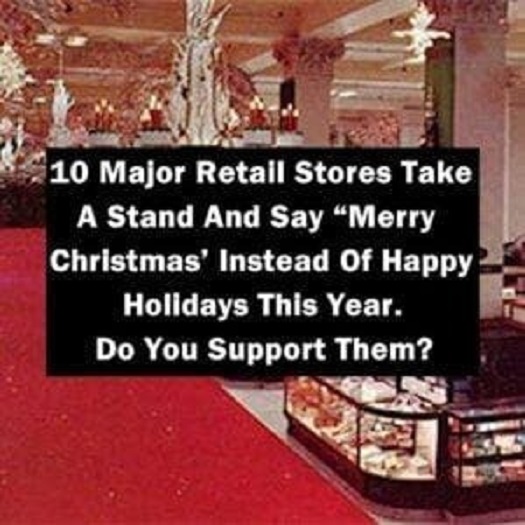 Retail Stores Stand Firm, Choosing ‘Merry Christmas’ Over ‘Happy Holidays’.