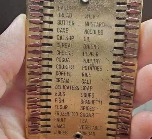The Reusable Shopping List from the 1920s: A Glimpse into Vintage Innovation