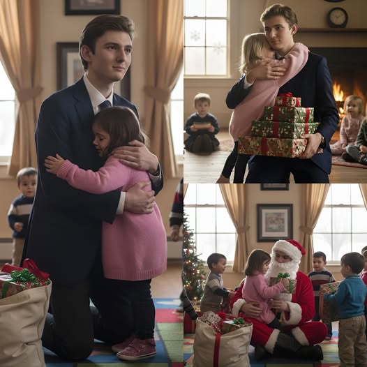 Barron Trump Quietly Brings Christmas Gifts to Orphans — And He Final Gesture Leaves Everyone in Tears!-MDD