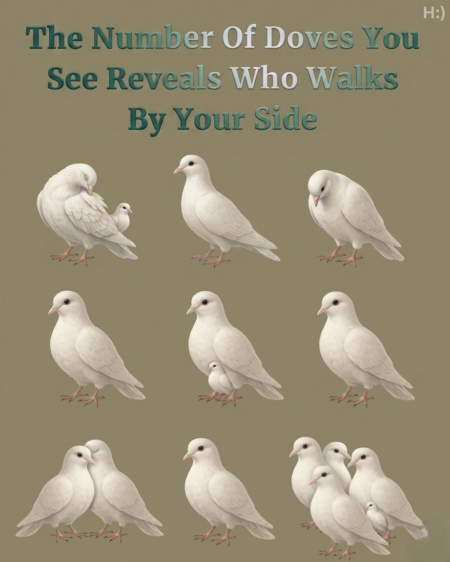 The Number of Doves You See Reveals Who Walks by Your Side, Exploring Symbolic Beliefs About Spiritual Meaning, Intuition, Emotional Guidance, and Hidden Connections