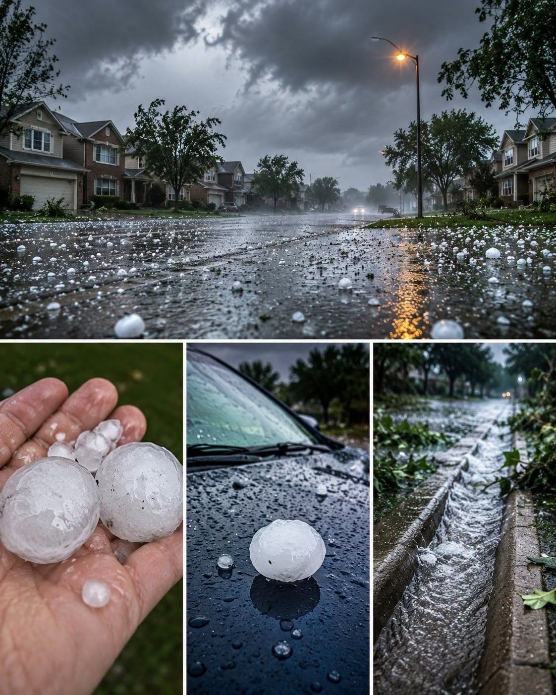 Strong Hailstorm Leaves S-town Dealing W