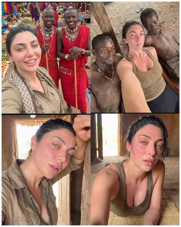 Woman touring Africa is going viral over her before and after pictures…see more
