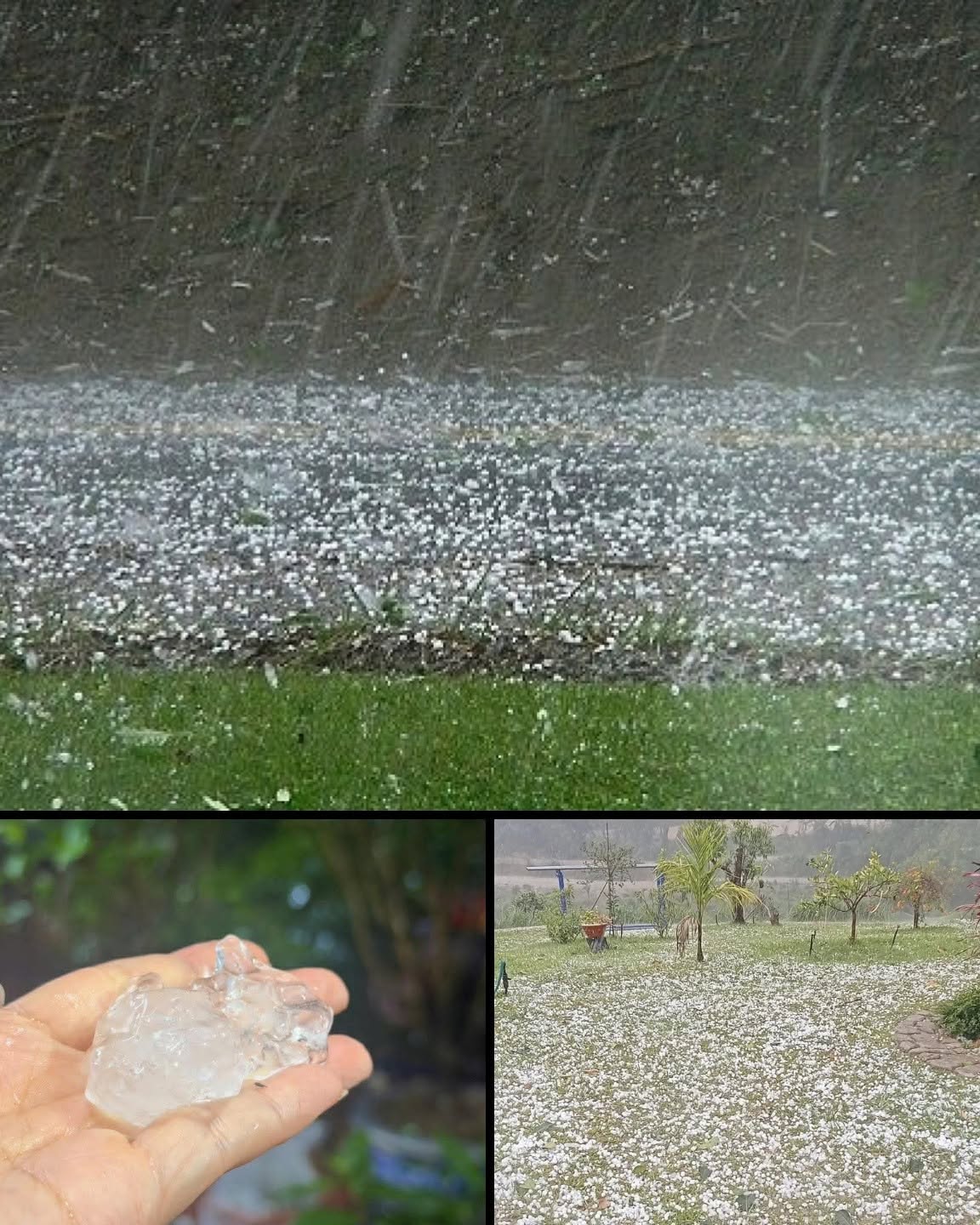 Giant Hail Shocks Residents as Powerful Storm Sweeps Through Town