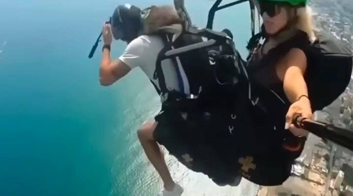 BREAKING NEWS MAN FALL FROM PARACHUTE