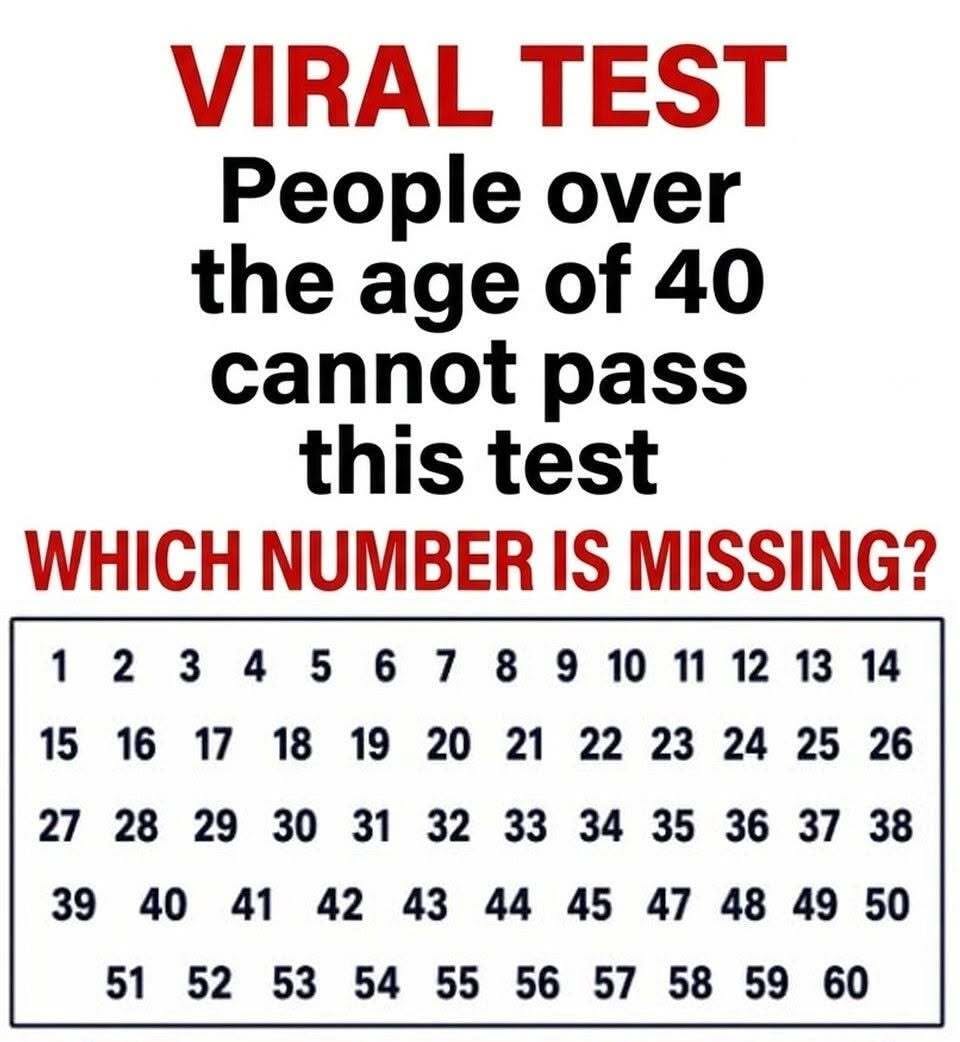 One Number Is Missing From This Simple Grid but Many People Struggle to Find It Quickly