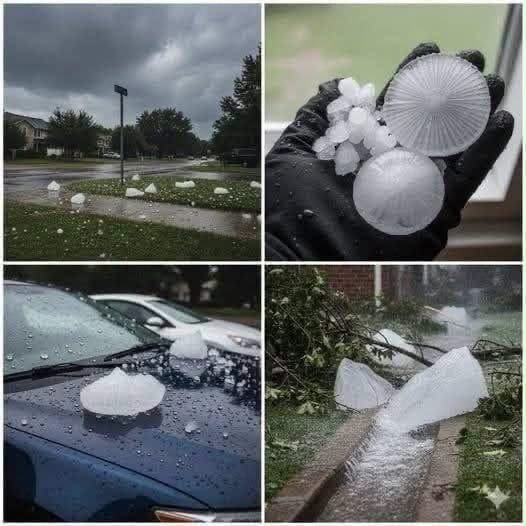 Red Alert: Strong hail just hit S-townโฆ